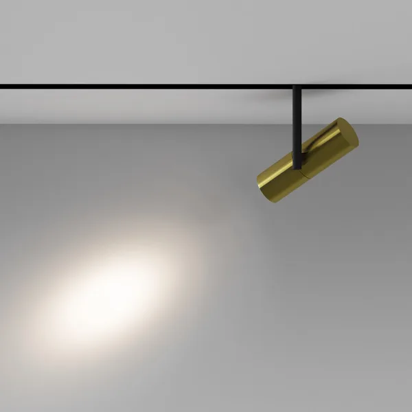 Трековый светильник LED 12Вт Черный и Латунь IP20 Magnetic track system Exility TR005-2-12W4K-BBS Technical Maytoni — фото 4