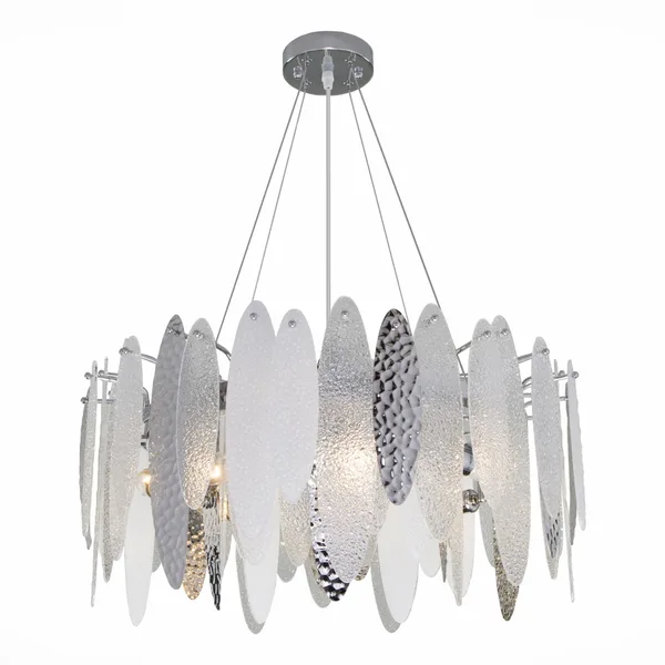Люстра подвесная Хром/Прозрачный, Белый E14 8*60Вт SL1224.103.08 ST LUCE