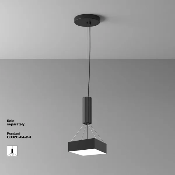 Потолочный светильник LED 24Вт Черный IP20 Ceiling & Wall C032CL-24W4K-SQ-B Technical Maytoni — фото 4