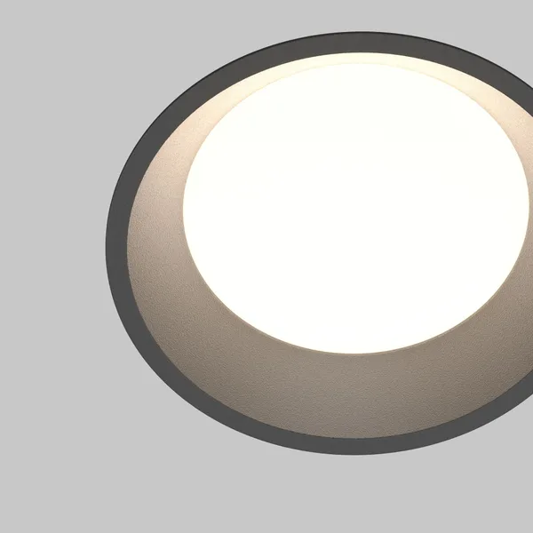 Встраиваемый светильник LED 12Вт Черный IP44 Downlight DL055-12W3-4-6K-B Technical Maytoni — фото 2