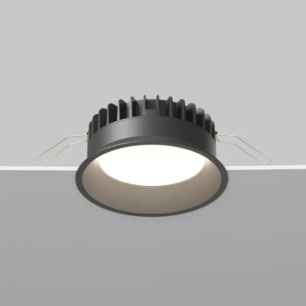Встраиваемый светильник LED 12Вт Черный IP44 Downlight DL055-12W3-4-6K-B Technical Maytoni — фото 4