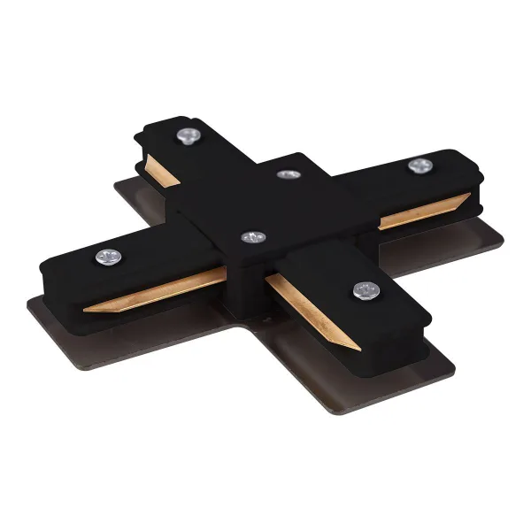 Коннектор X-образный для однофазного шинопровода черный IP20 (a039586) Elektrostandard