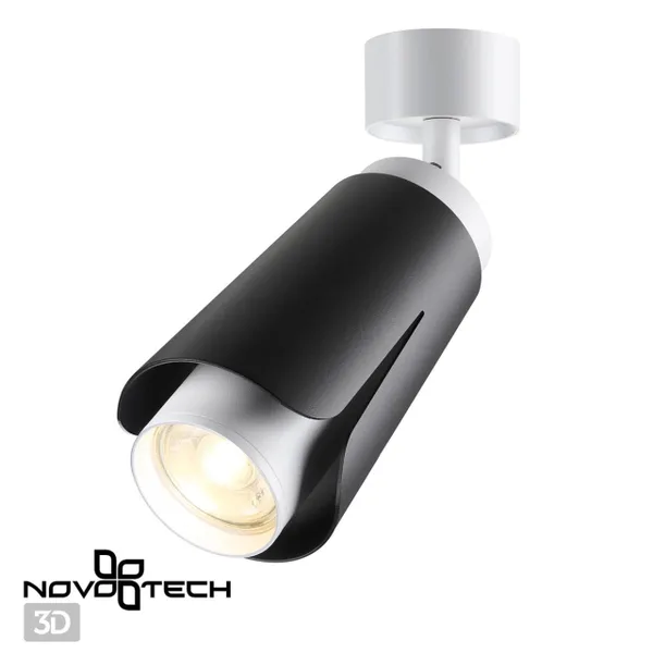 Св-к накл.IP20 GU10 9W 220V TULIP черный NOVOTECH — фото 2