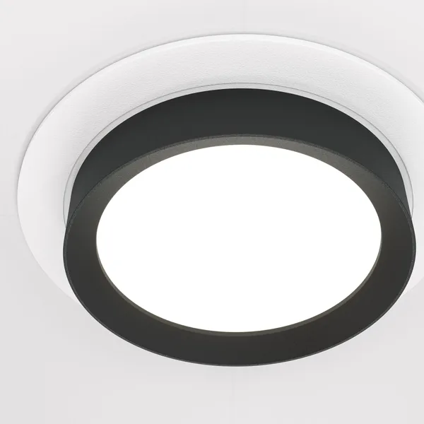Встраиваемый светильник 1*GX53 15Вт Бело-черный IP20 Downlight DL086-GX53-RD-WB Technical Maytoni — фото 2