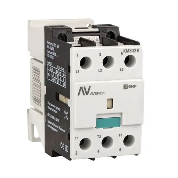 Контактор КМЭ 32А 400В АС AVERES EKF