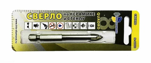 Сверло по керамике и стеклу квадро 8мм 440008 Trio-Diamond — фото 2