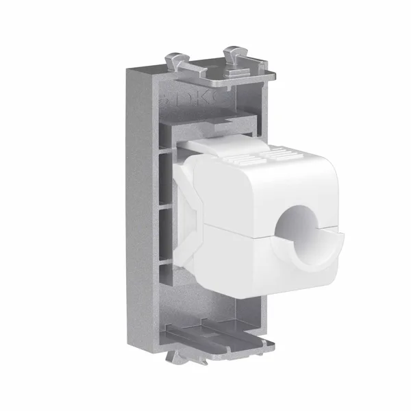 Компьютерная розетка RJ-45 без шторки модульная, кат.6А, "Avanti", "Закаленная сталь", 1 модуль DKC — фото 3