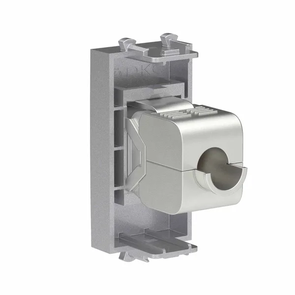 Компьютерная розетка RJ-45 без шторки модульная, кат.6А экранированная, "Avanti", "Закаленная сталь", 1 модуль DKC — фото 3