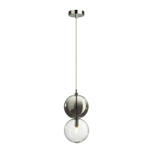 Подвес G9 1*40W TWIXY хром/дымчатый/стекло ODEON LIGHT — фото 5