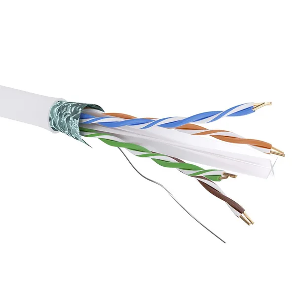 Кабель CAT 6, F/UTP, нг(А)-HF, бухта 305м, белый DKC