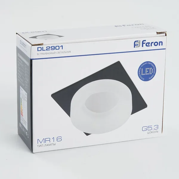 Светильник встраиваемый Feron DL2901 потолочный MR16 G5.3 черный — фото 7