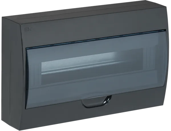 Корпус пластиковый ЩРН-П-18 IP41 черный KREPTA 3 IEK