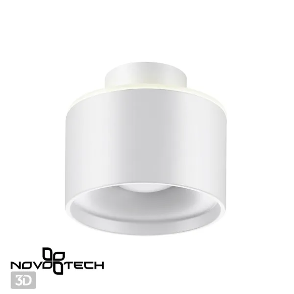 Св-к накл.с перекл.цв.темп.IP20 LED 3000К/4000К/6000К 12W вниз+3W вверх бел GIRO NOVOTECH — фото 3