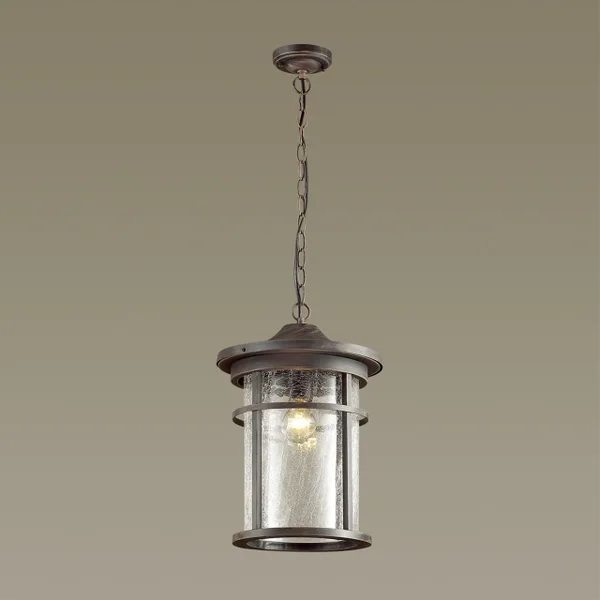 Уличный св-к-подвес IP44 E27 100W 220V VIRTA коричневый/патина ODEON LIGHT — фото 3