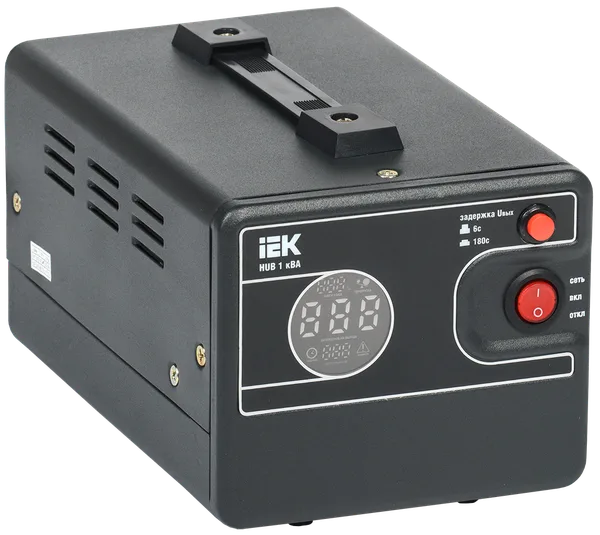 Стабилизатор напряжения переносной HUB 1кВА IEK