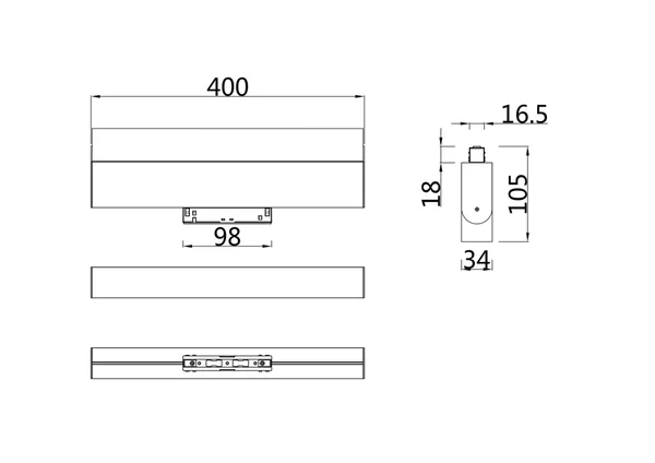 Светильник трековый 20Вт 4000K Черный IP20 BASIS TR013-2-20W4K-B Technical Maytoni — фото 5