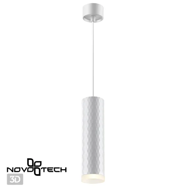 Св-к накл.,провод 2м IP20 GU10 9W 220V BRILL белый NOVOTECH — фото 3