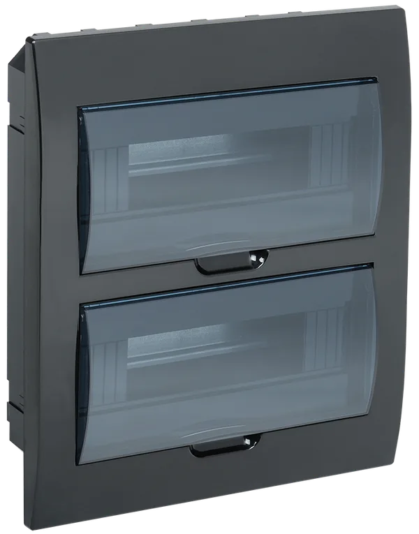 Корпус пластиковый ЩРВ-П-24 IP41 черный KREPTA 3 IEK