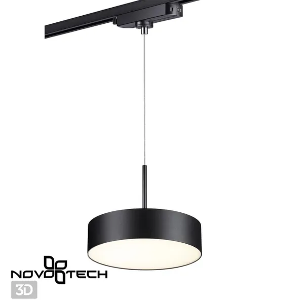 Св-к трековый,провод 1.2м IP20 LED 30W 4000K 2600Лм 100-265V черный PROMETA NOVOTECH — фото 3