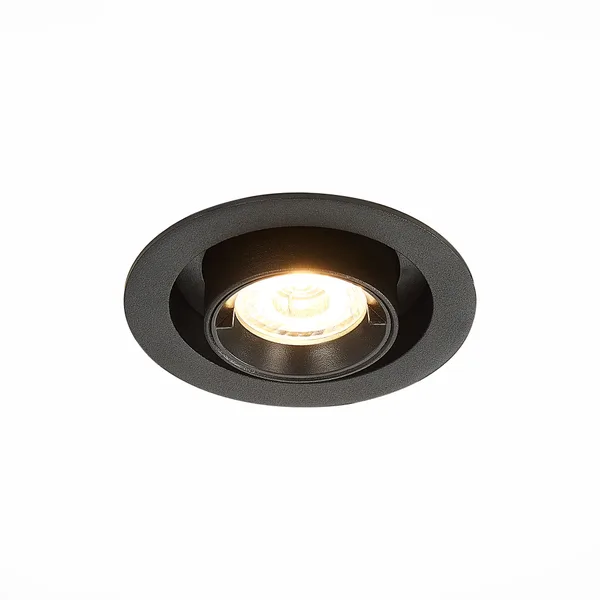 Светильник встраиваемый Черный LED 1*12Вт 3000К 900Lm Ra80 24° IP20 D90xH92 180-240В ST702.338.12 ST LUCE