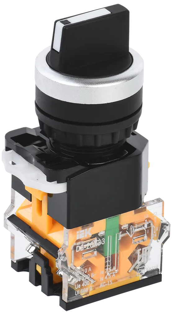 Переключатель D8-20X33 на 3 положения 2з черный IEK