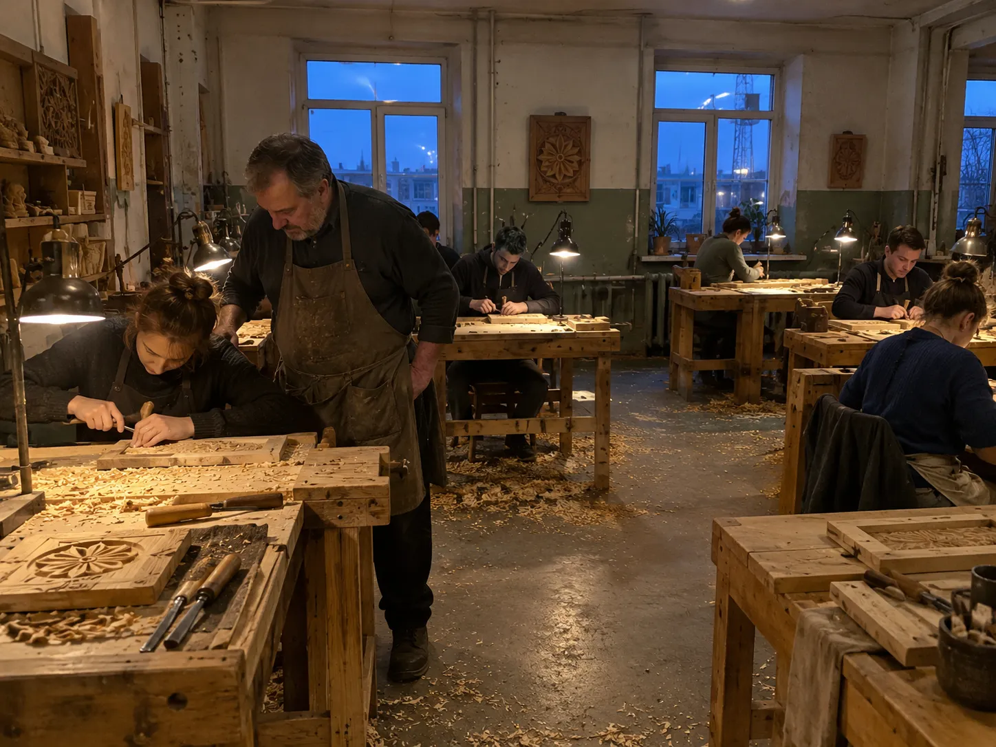 Обложка «Мастерская резьбы по дереву «Кряж»»